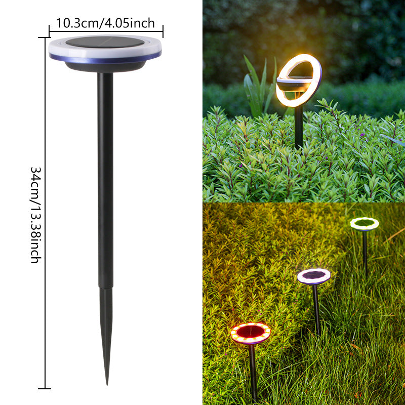 SpinGlow Solar Lawn Light – Rotating Outdoor Garden Lamp