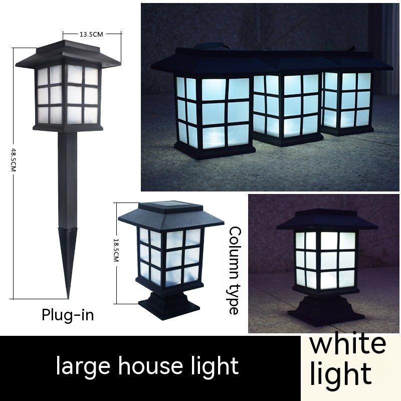 CourtyardGlow Solar Lamp – Decorative Garden Lawn Light