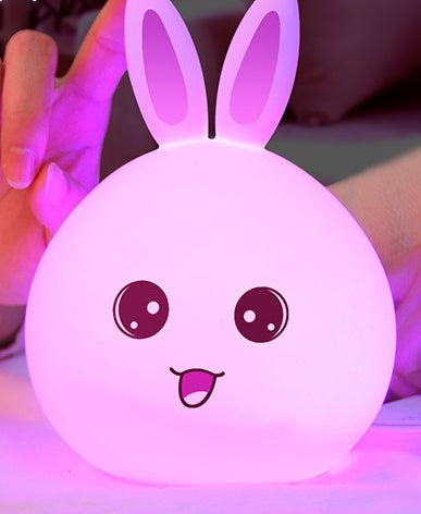 BunnyGlow Night Lamp – Touch Sensor Silicone LED Light