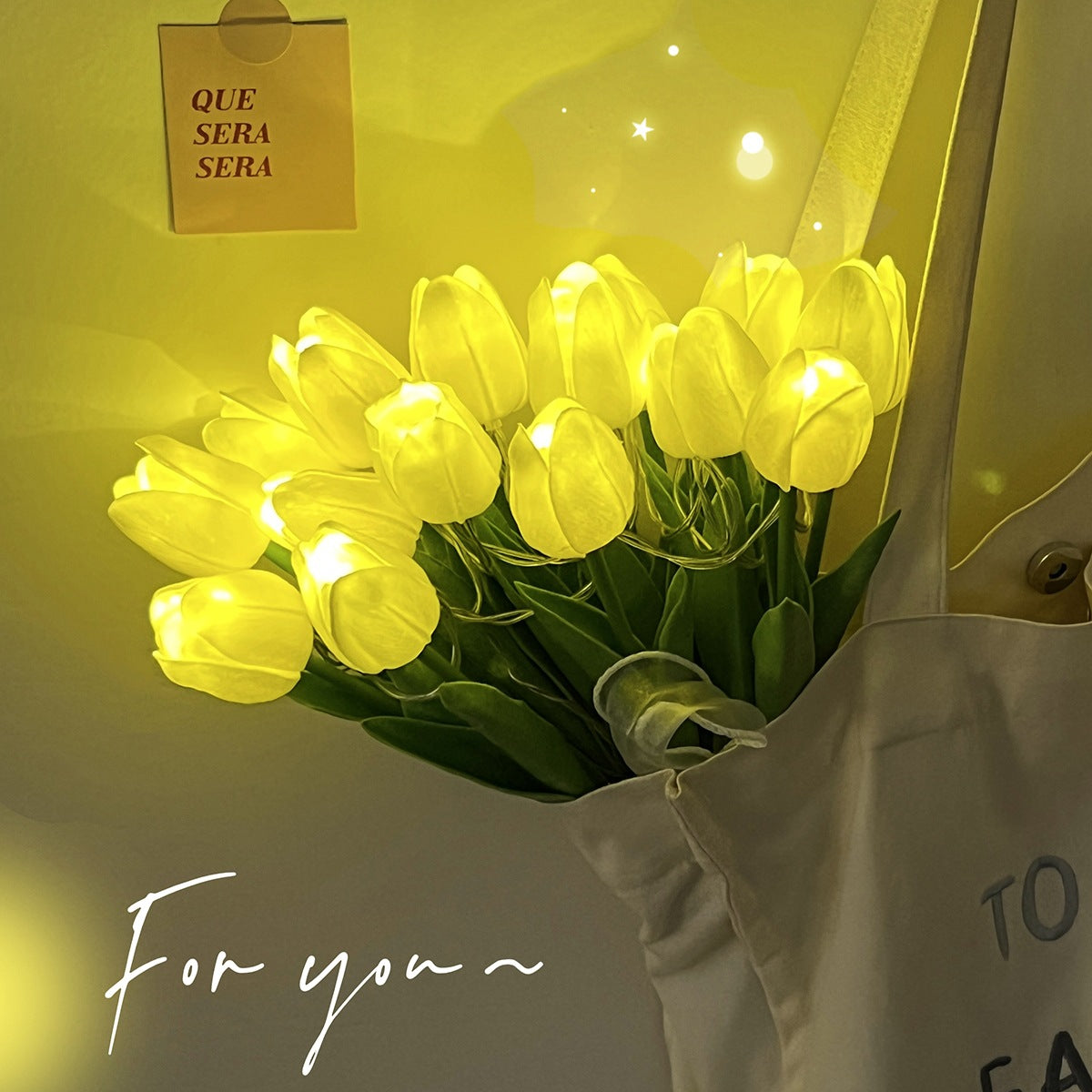 TulipGlow LED Bouquet Lights – Romantic Flower String Lamp