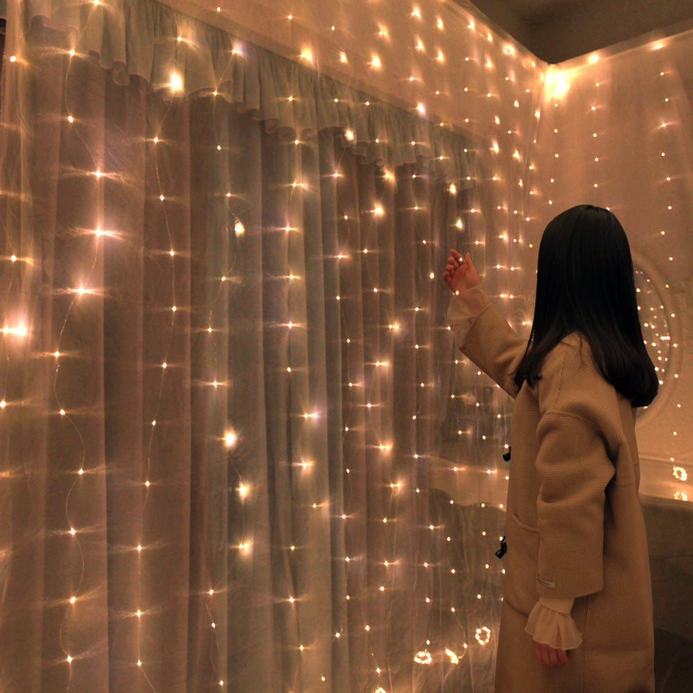 DreamCurtain Fairy Lights – USB Remote Curtain String Light