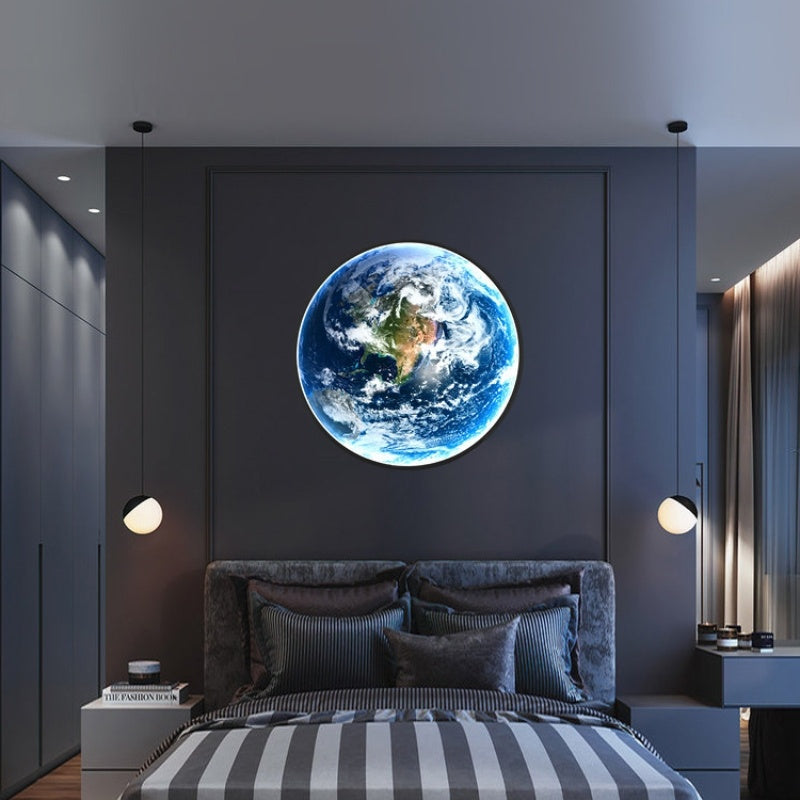 Orbis Celestial Wall Lamp – Earth & Moon Ambient Light