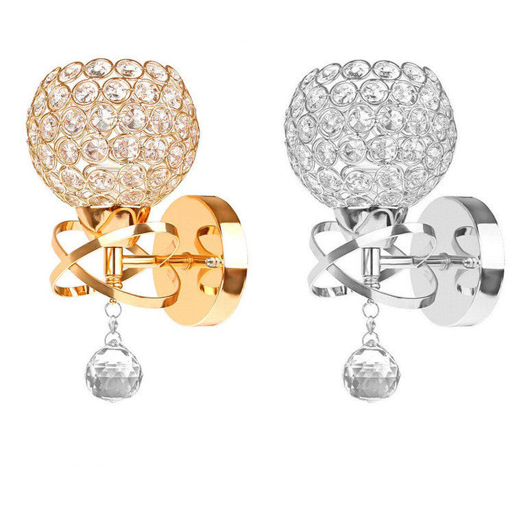 CrystalAura Wall Lamp – Luxury Bedside Light
