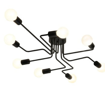 Noirax Industrial Ceiling Lamp – Multi-Arm Statement Light