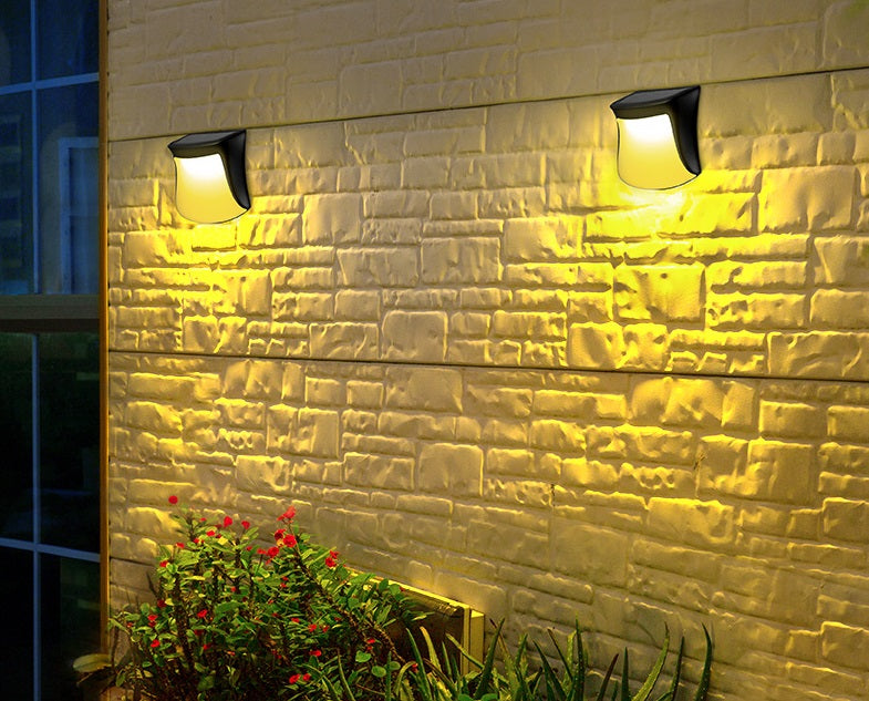 Solis Fence Glow – 4PCS Solar Outdoor Wall Lights