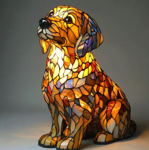 PawGlow Dog Lamp – Cute Resin Animal Decoration Light