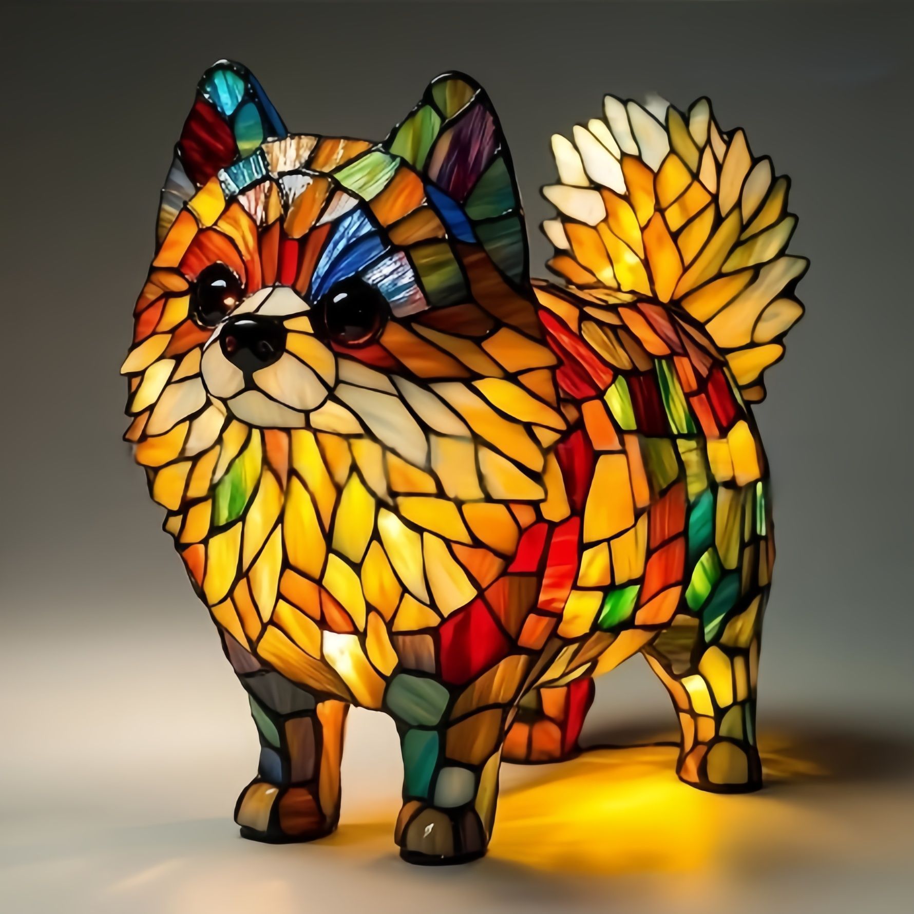 PawGlow Dog Lamp – Cute Resin Animal Decoration Light