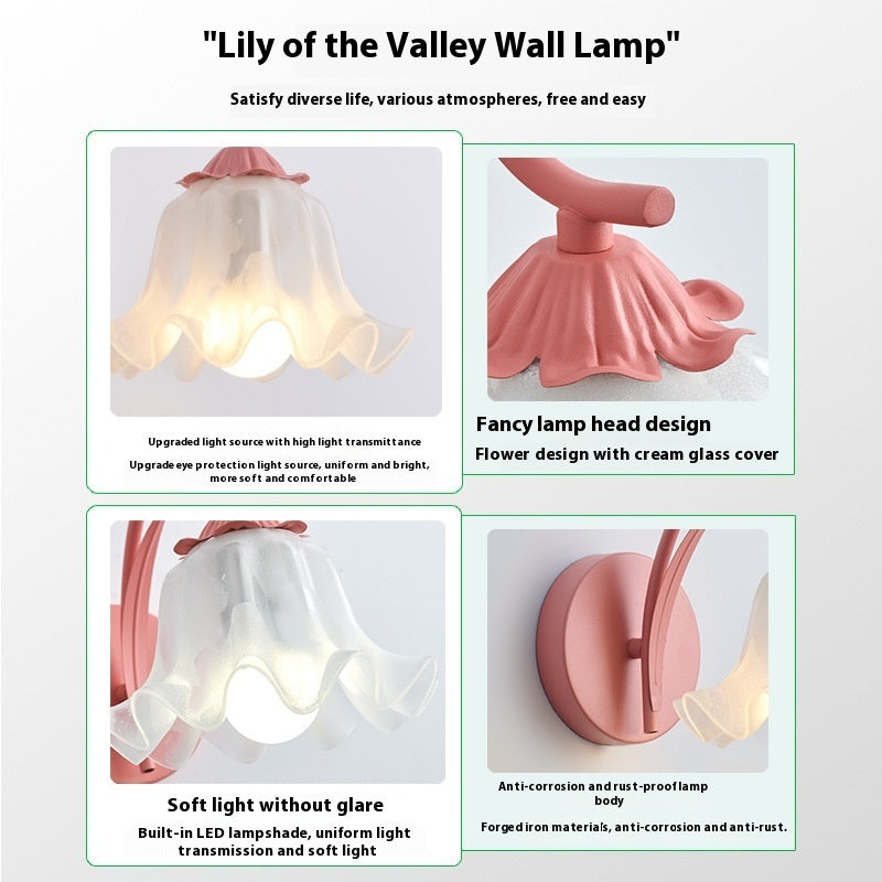 Roselle Floral Wall Lamp – Soft Ambient Bloom Light