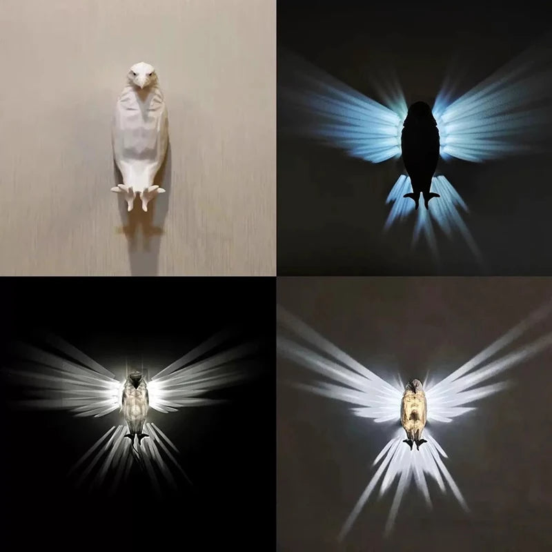 Aviara Eagle Wall Lamp – Sculptural Ambient Light Art