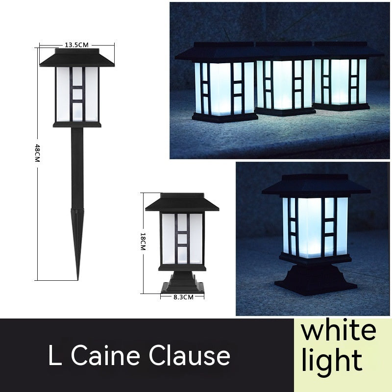 CourtyardGlow Solar Lamp – Decorative Garden Lawn Light