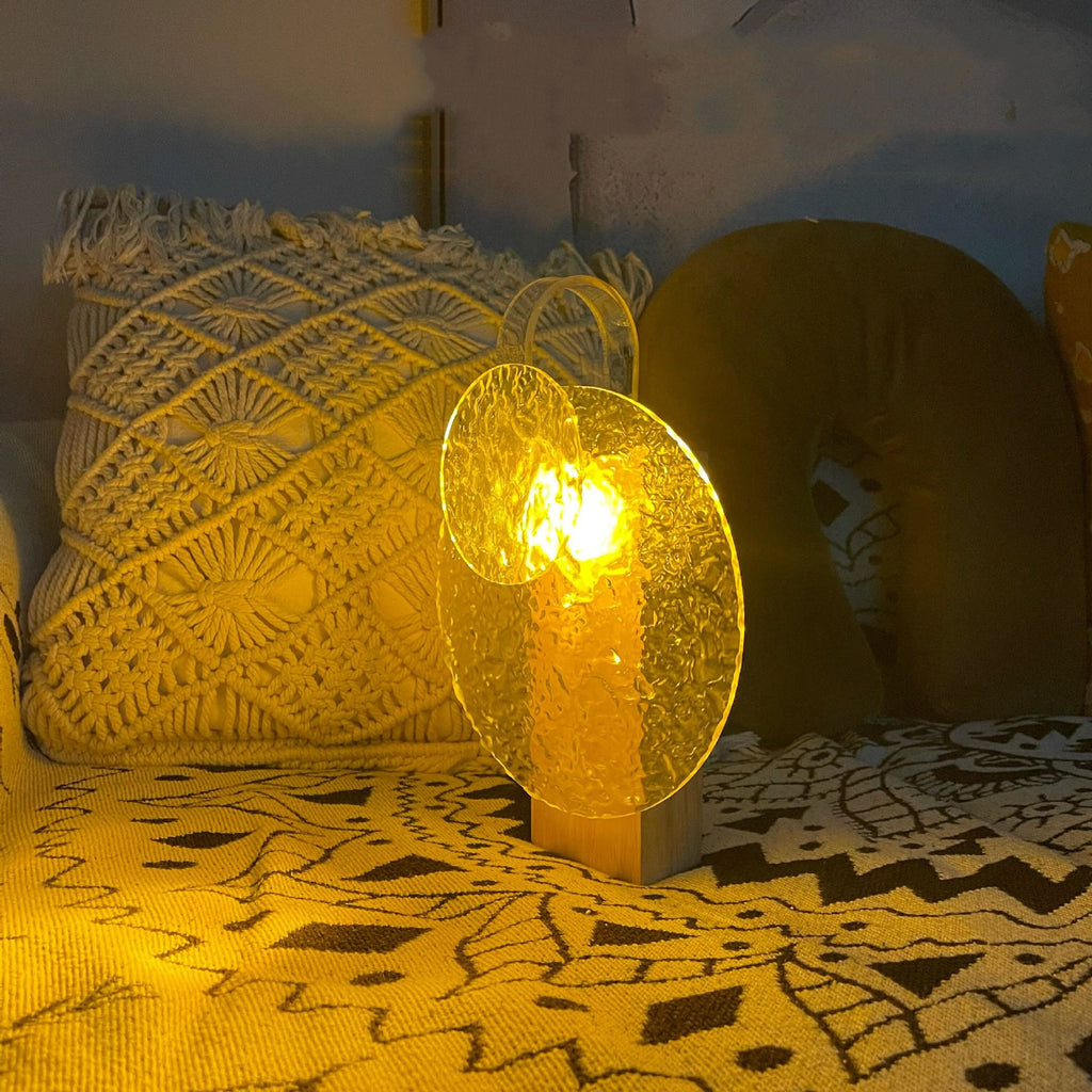 AuraRipple Sunset Lamp – Rotating Water Ripple Atmosphere Light