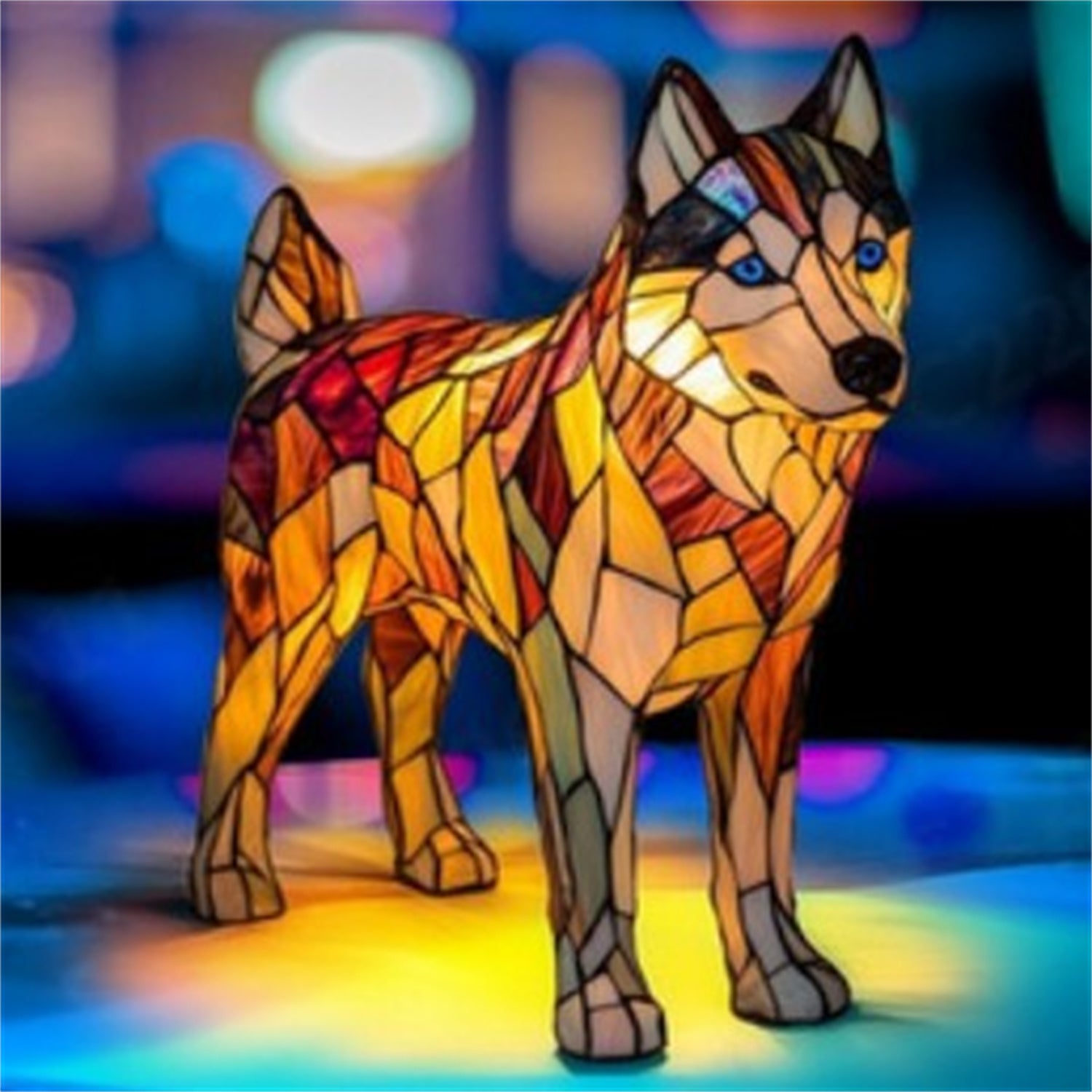 PawGlow Dog Lamp – Cute Resin Animal Decoration Light