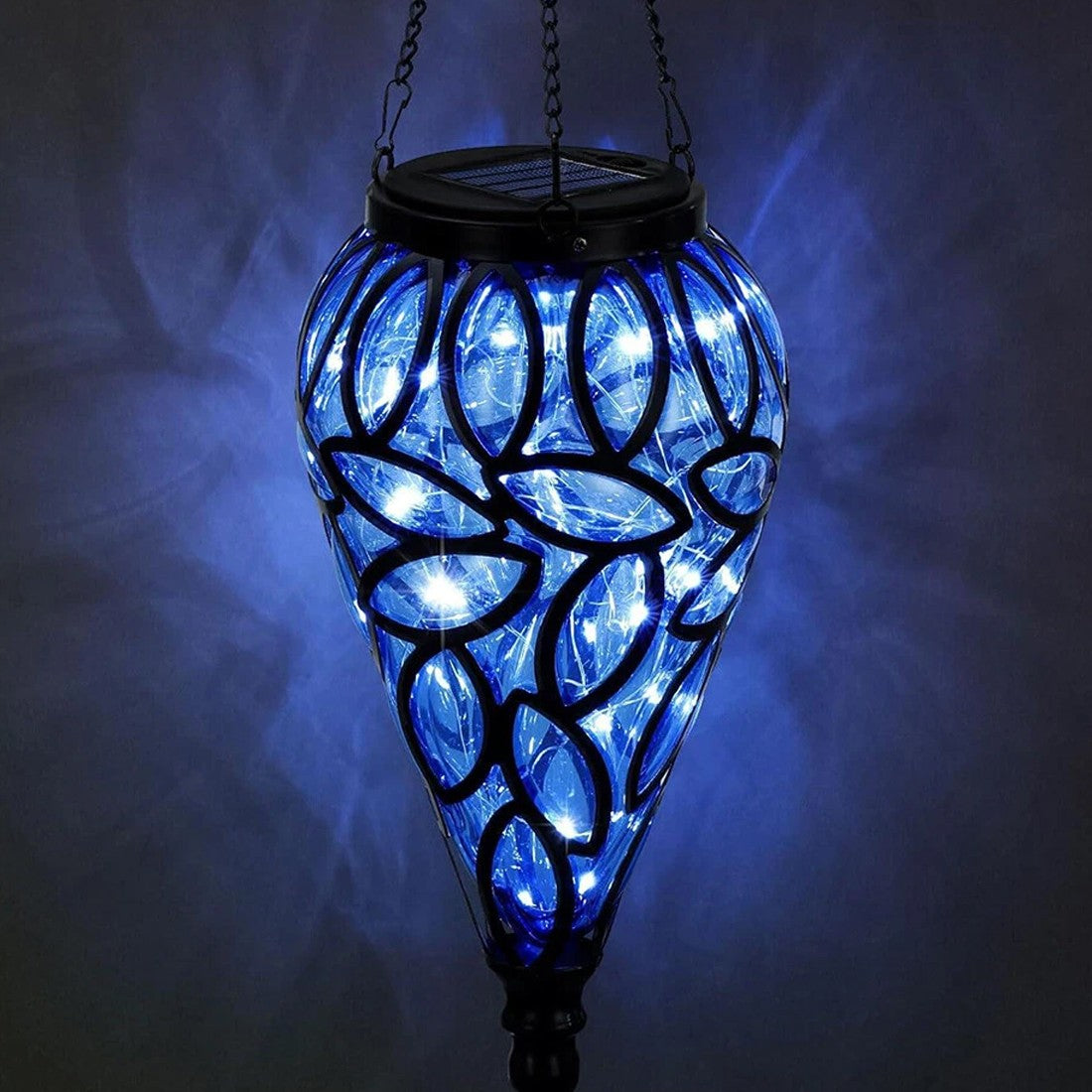 AquaDrop Solar Lantern – Teardrop Hanging Garden Light