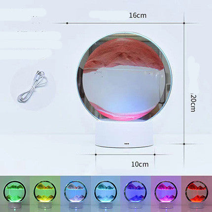 SandFlow 3D Lamp – Quicksand Ambient Table Light
