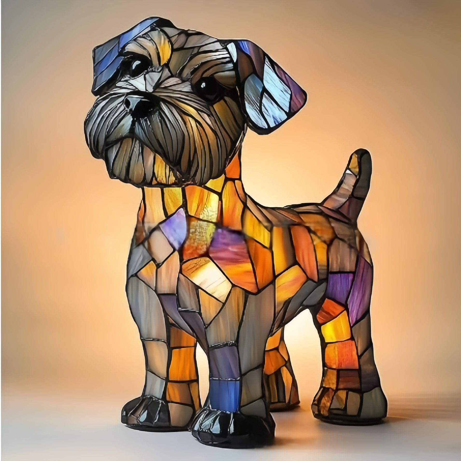 PawGlow Dog Lamp – Cute Resin Animal Decoration Light