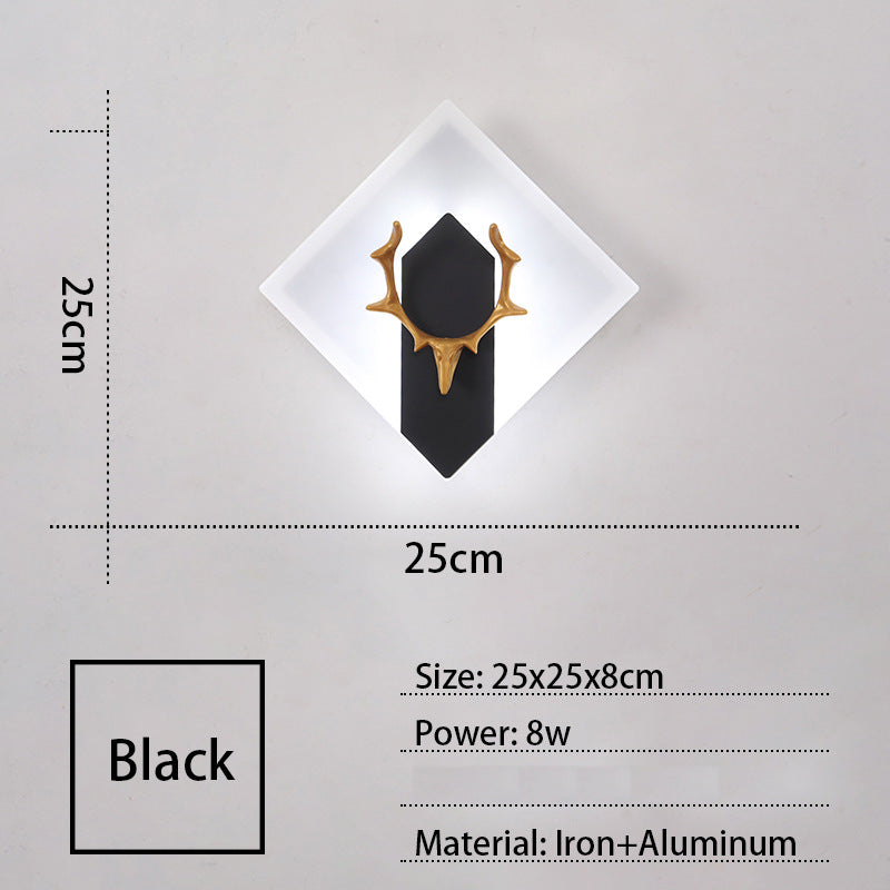AntlerGlow Wall Light – Modern Acrylic LED Lamp