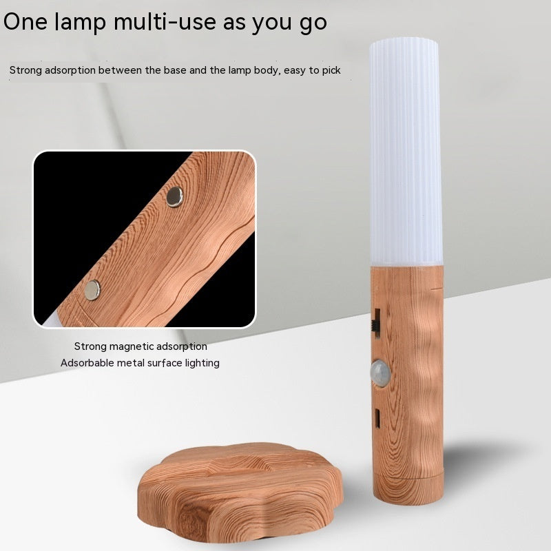 Auralis Wood Sensor Light – Smart Magnetic Ambient Lamp