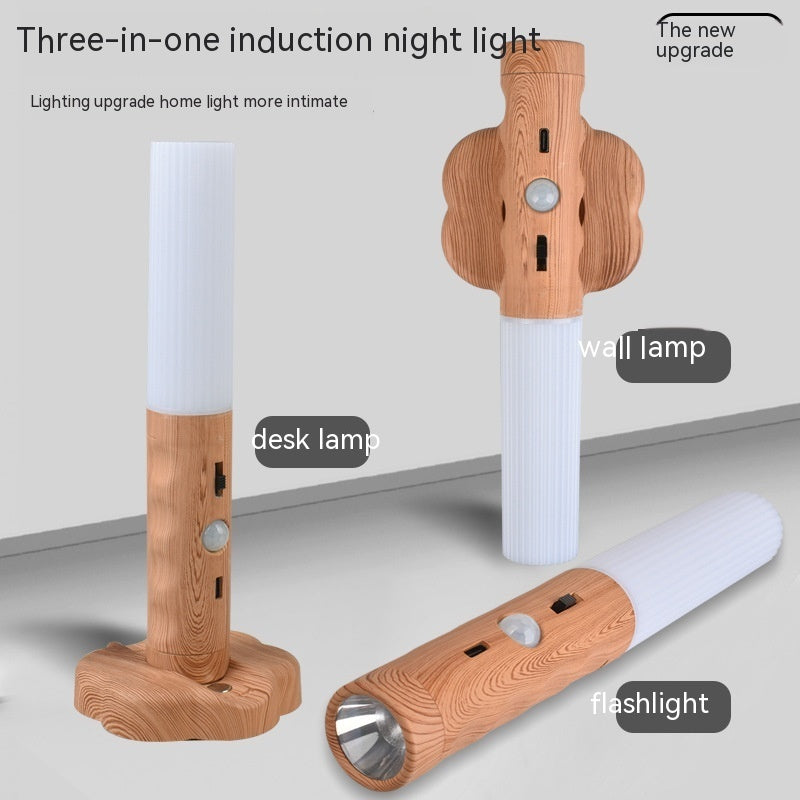 Auralis Wood Sensor Light – Smart Magnetic Ambient Lamp