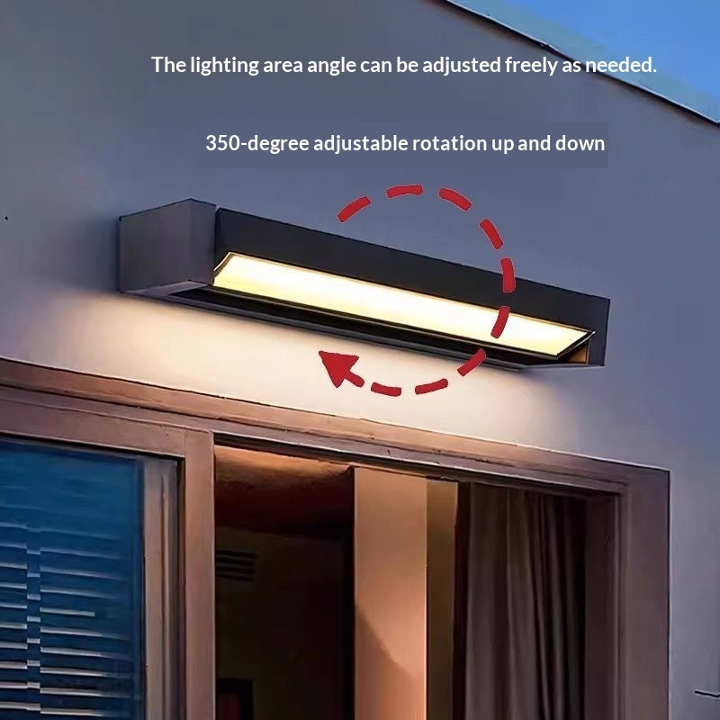 Solis Twist Wall Light – Rotating Strip Outdoor Lamp