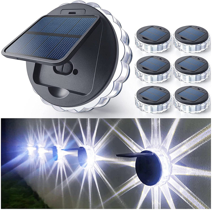 Solis Fence Glow – Solar Round Garden Wall Light