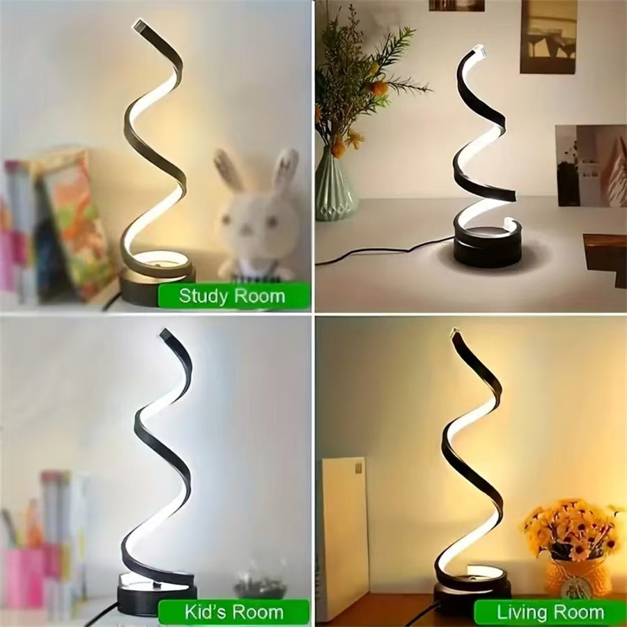 Spira LED Desk Lamp – Minimal Sculptural Light