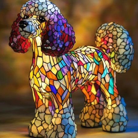 PawGlow Dog Lamp – Cute Resin Animal Decoration Light