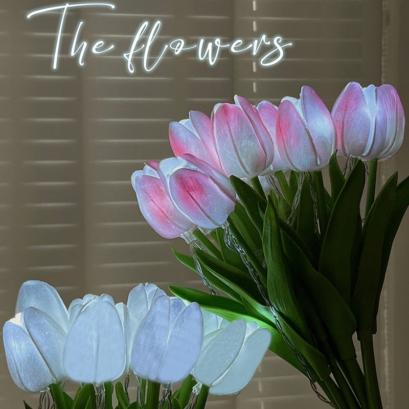 TulipGlow LED Bouquet Lights – Romantic Flower String Lamp