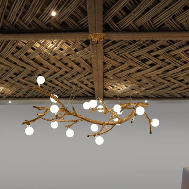 Kiyora Branch Chandelier – Wabi-Sabi Zen Light
