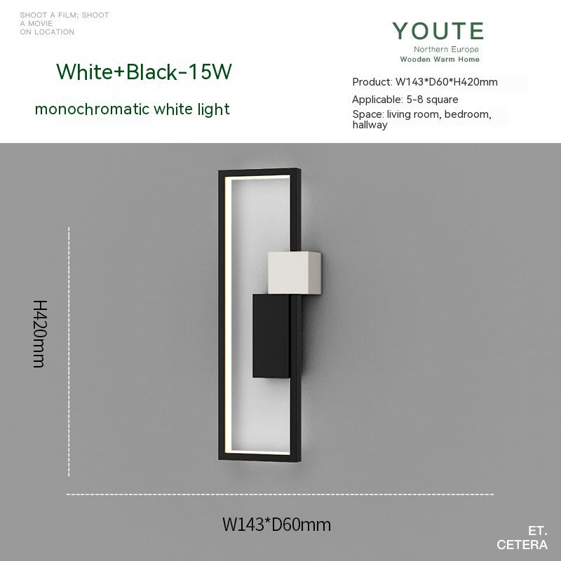 Nordic Arc Wall Lamp – Minimal Ambient Bedside Light