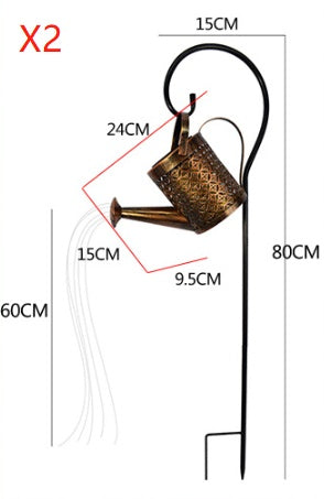 Starlume Watering Can Light – Enchanted Garden Solar Decor