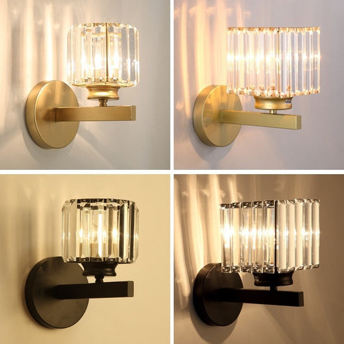 Aurélia Crystal Wall Lamp – Modern Minimalist Elegance