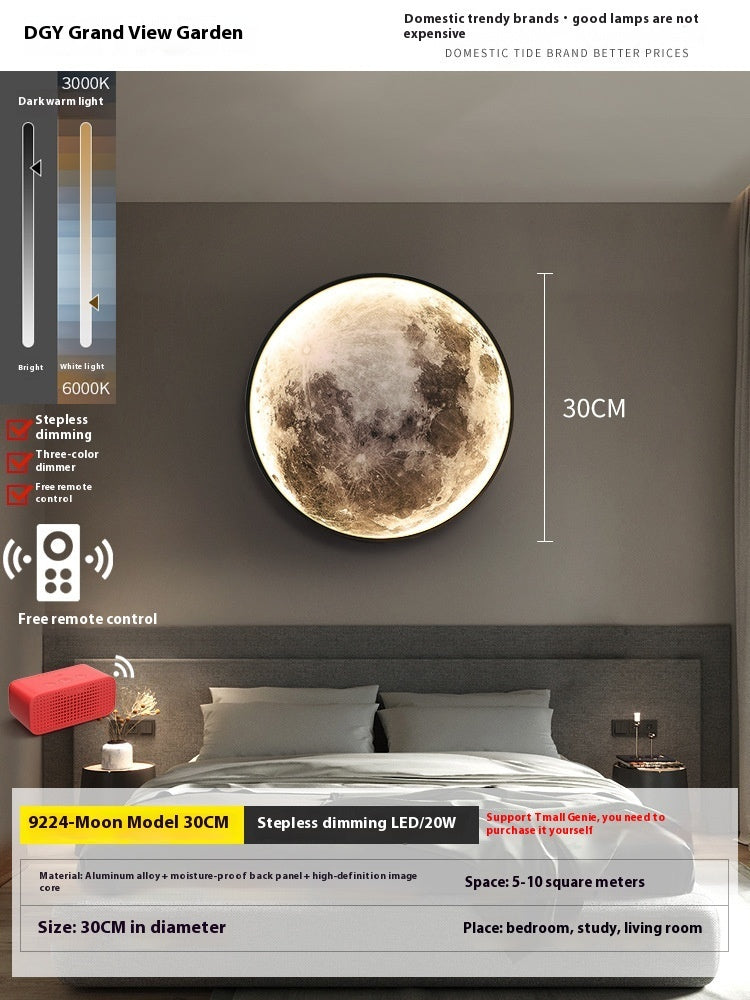 Orbis Celestial Wall Lamp – Earth & Moon Ambient Light