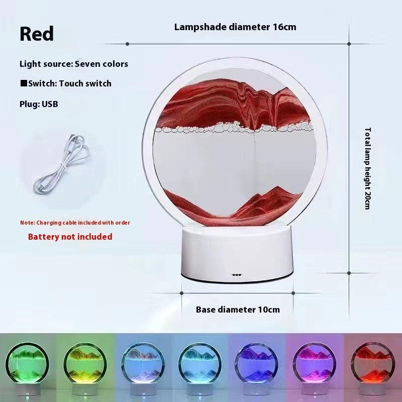 SandFlow 3D Lamp – Quicksand Ambient Table Light