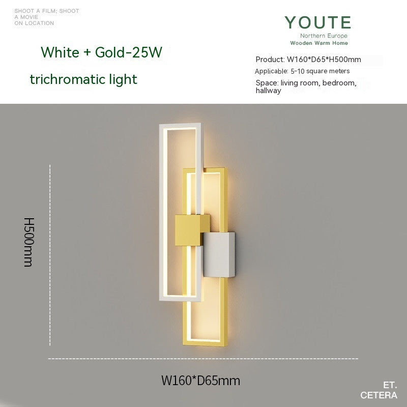 Nordic Arc Wall Lamp – Minimal Ambient Bedside Light