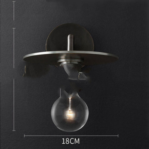 Noiré Glass Wall Lamp – Industrial Ambient Light