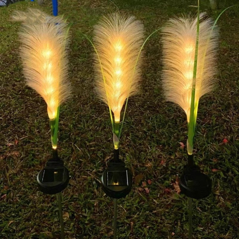 PampasGlow Reed Lamp – Solar Outdoor Grass Light