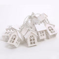 Nordic Mini House LED String Lights – Soft Wooden Glow