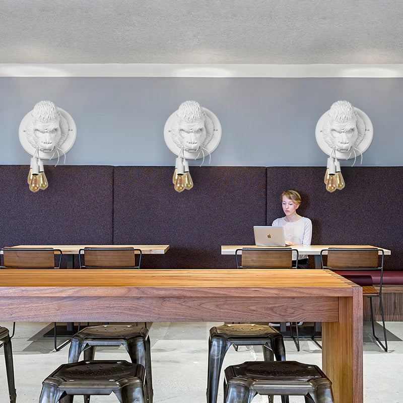 Noiré Gorilla Wall Lamp – Sculptural Statement Light