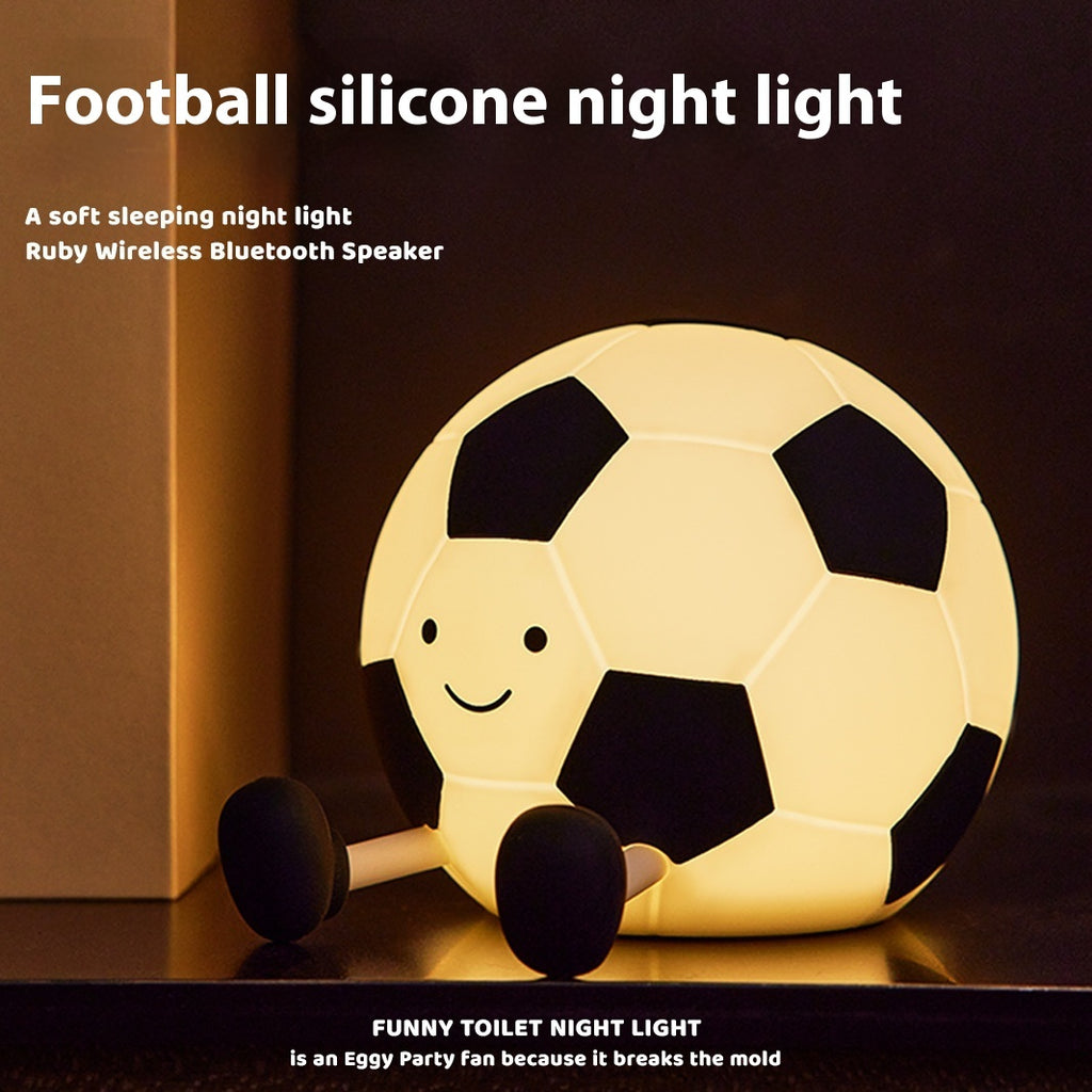 KickGlow Football Night Lamp – Soft Silicone Ambient Light