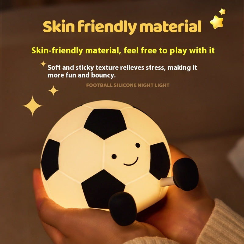 KickGlow Football Night Lamp – Soft Silicone Ambient Light
