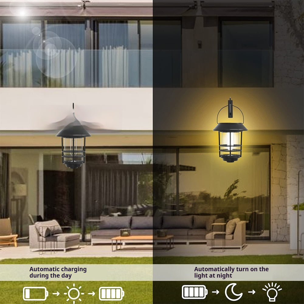 Solis Vintage Wall Lamp – Solar Outdoor Retro Light