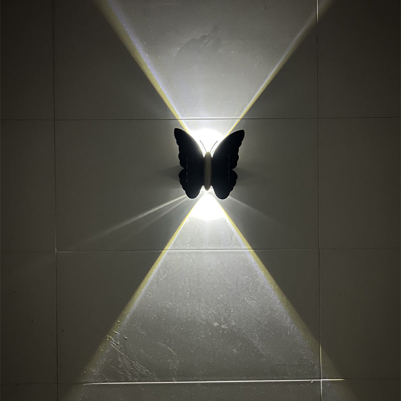 ButterflyGlow Solar Wall Lamp – Outdoor LED Washer Light