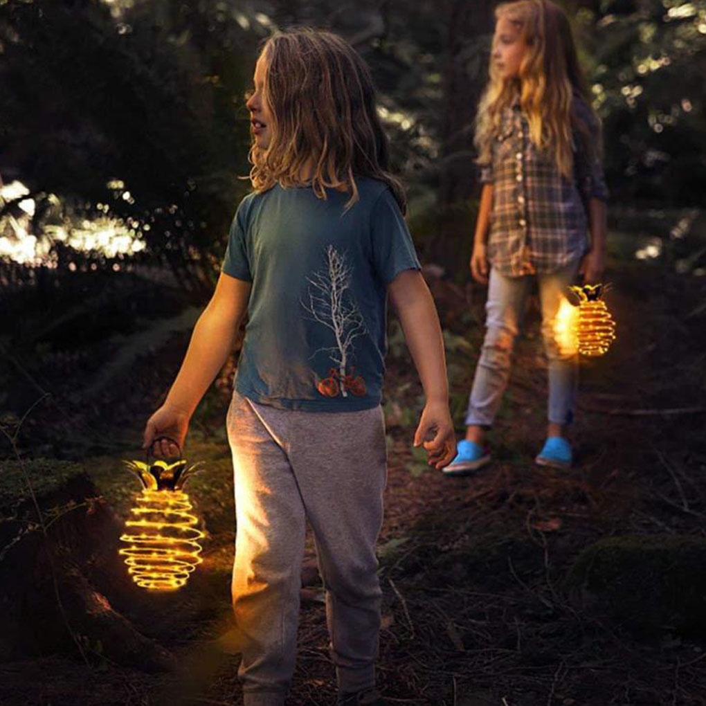 PineGlow Solar String Light – Outdoor Pineapple Fairy Lantern