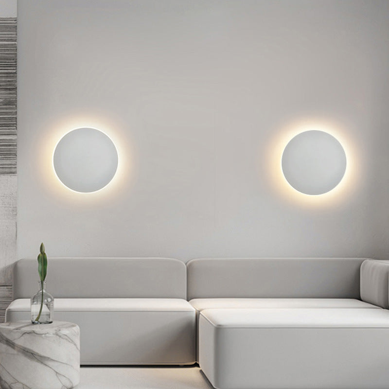 TouchGlow Round Lamp – LED Bedside Wall Light