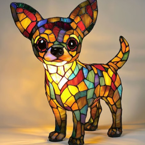 PawGlow Dog Lamp – Cute Resin Animal Decoration Light