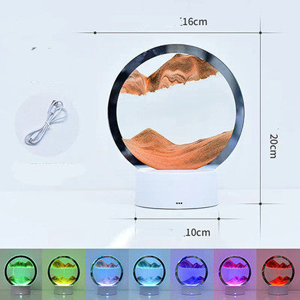 SandFlow 3D Lamp – Quicksand Ambient Table Light