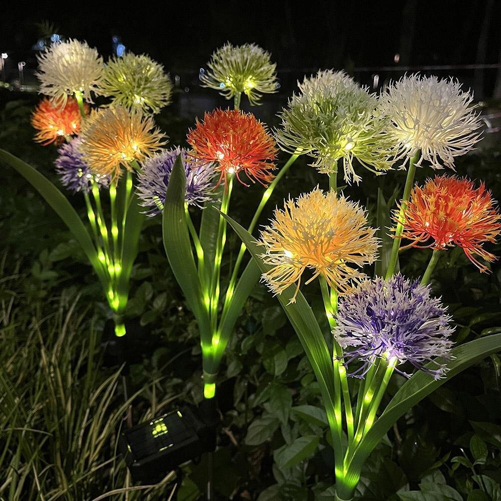 BloomGlow Solar Lawn Lamp – Garden Flower Decorative Light