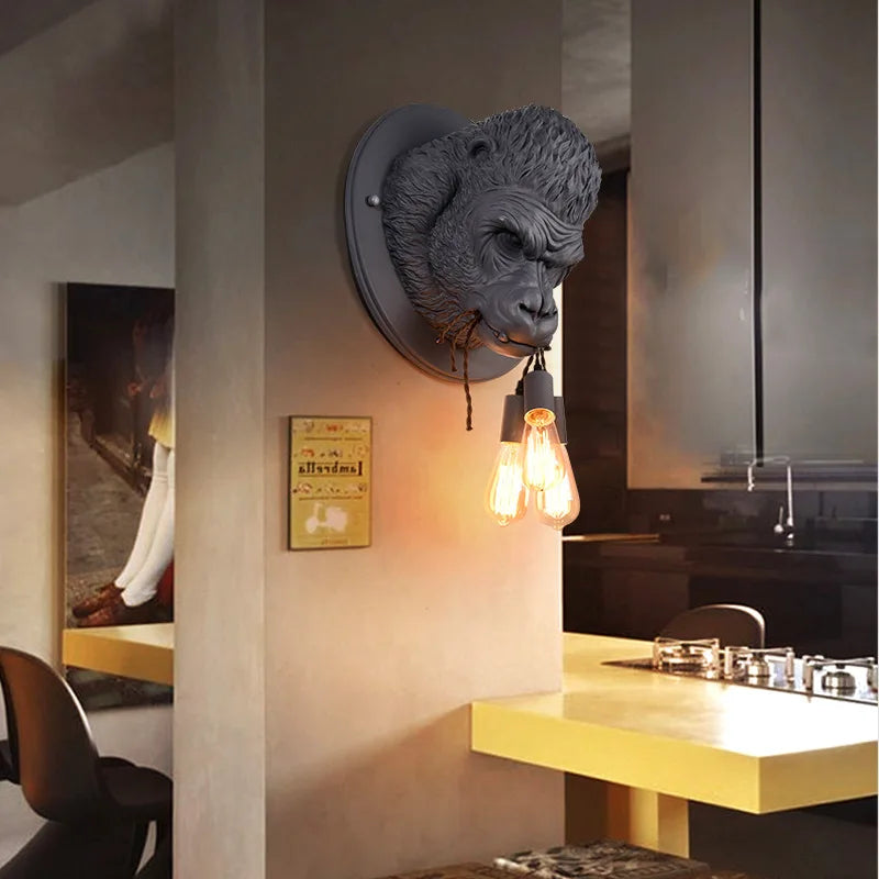 Noiré Gorilla Wall Lamp – Sculptural Statement Light