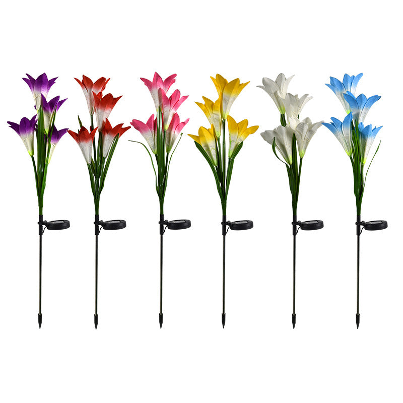 LilyGlow Solar Lantern – Outdoor Flower Garden Light