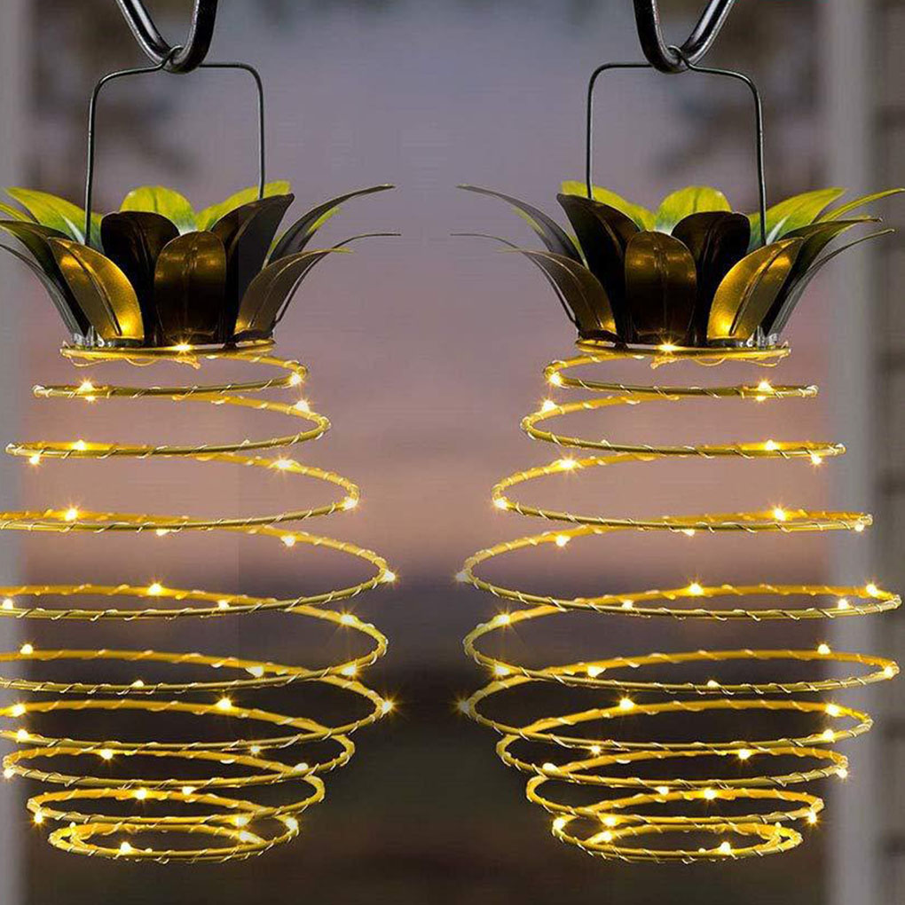 PineGlow Solar String Light – Outdoor Pineapple Fairy Lantern